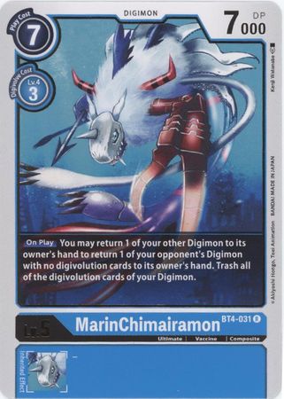 MarinChimairamon BT4 031 Rare Great Legend BT04 Singles MarinChimairamon BT4 031 Rare Great Legend BT04 Singles