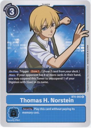 Thomas H Norstein BT4 093 Rare BT04 Singles Thomas H Norstein BT4 093 Rare BT04 Singles