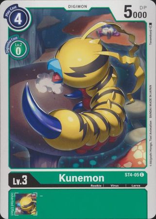 Kunemon ST4 05 Common Kunemon ST4 05 Common
