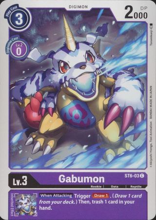 Gabumon ST6 03 Common Starter Deck 06 Venomous Violet Gabumon ST6 03 Common Starter Deck 06 Venomous Violet