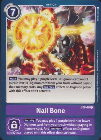 Nail Bone ST6 16 Uncommon Starter Deck 06 Venomous Violet Nail Bone ST6 16 Uncommon Starter Deck 06 Venomous Violet