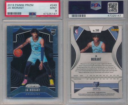 Ja Morant 2019 Panini Prizm PSA 9 249 Rookie 5147 2019 20 Panini Prizm Ja Morant 2019 Panini Prizm PSA 9 249 Rookie 5147 2019 20 Panini Prizm