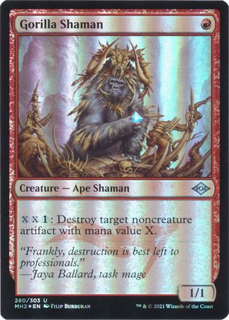 Gorilla Shaman 280 303 Foil Gorilla Shaman 280 303 Foil