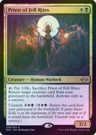 Priest of Fell Rites 208 303 Foil Modern Horizons 2 Foil Singles Priest of Fell Rites 208 303 Foil Modern Horizons 2 Foil Singles