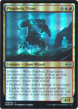 Prophetic Titan 209 303 Foil Modern Horizons 2 Foil Singles Prophetic Titan 209 303 Foil Modern Horizons 2 Foil Singles