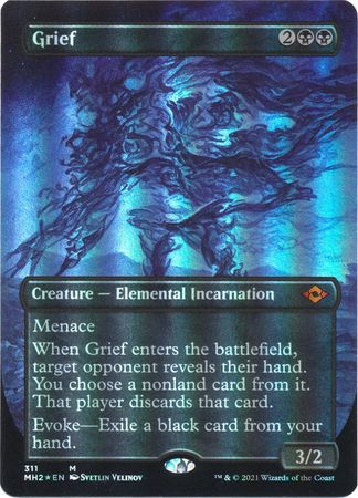 Grief 311 Alternate Art Borderless Foil Modern Horizons 2 Collector Booster Foil Singles Grief 311 Alternate Art Borderless Foil Modern Horizons 2 Collector Booster Foil Singles