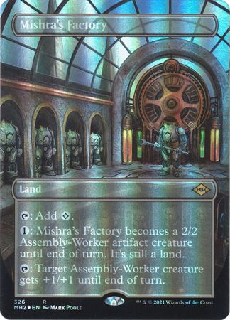 Mishra s Factory 326 Alternate Art Borderless Foil Modern Horizons 2 Collector Booster Foil Singles Mishra s Factory 326 Alternate Art Borderless Foil Modern Horizons 2 Collector Booster Foil Singles