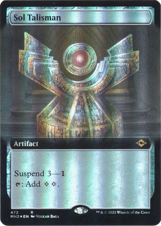 Sol Talisman 472 Extended Art Foil Modern Horizons 2 Collector Booster Foil Singles Sol Talisman 472 Extended Art Foil Modern Horizons 2 Collector Booster Foil Singles