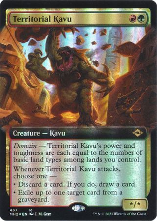 Territorial Kavu 467 Extended Art Foil Territorial Kavu 467 Extended Art Foil