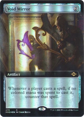 Void Mirror 473 Extended Art Foil Modern Horizons 2 Collector Booster Foil Singles Void Mirror 473 Extended Art Foil Modern Horizons 2 Collector Booster Foil Singles