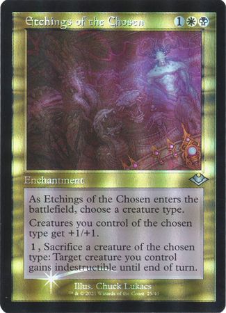 Etchings of the Chosen 25 40 Showcase Retro Frame Foil Modern Horizons 2 Collector Booster Foil Singles Etchings of the Chosen 25 40 Showcase Retro Frame Foil Modern Horizons 2 Collector Booster Foil Singles