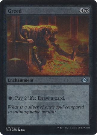 Greed 274/303 - Modern Horizons 2 Etched Foil - Magic | TrollAndToad