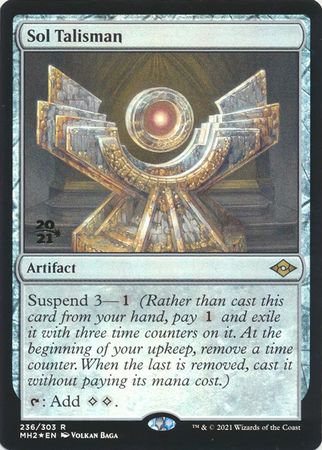 Sol Talisman 236 303 MH2 Pre Release Foil Promo Magic The Gathering Promo Cards Sol Talisman 236 303 MH2 Pre Release Foil Promo Magic The Gathering Promo Cards