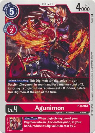 Agunimon P 029 Dash Pack Promo All Digimon Promos Agunimon P 029 Dash Pack Promo All Digimon Promos