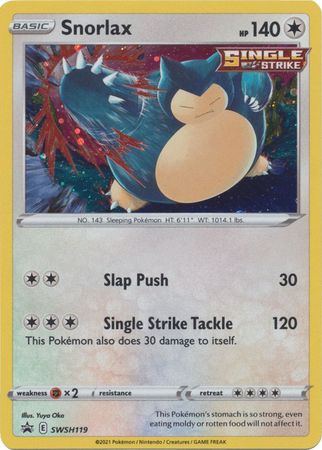 Snorlax SWSH119 Promo Pokemon Sword Shield Promos Snorlax SWSH119 Promo Pokemon Sword Shield Promos