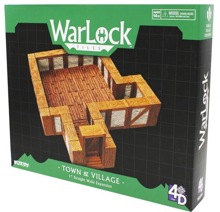 WarLock Tiles Town Village 1 in Straight Walls Expansion WZK16531 Dungeons Dragons WarLock Tiles Town Village 1 in Straight Walls Expansion WZK16531 Dungeons Dragons