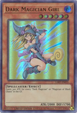 Yu-Gi-Oh Dark Magician Girl LART-EN035 Lost Art Ultra Rare SEALED