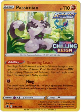 Passimian SWSH115 Prerelease Promo Pokemon Sword Shield Promos Passimian SWSH115 Prerelease Promo Pokemon Sword Shield Promos