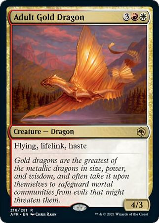 Adult Gold Dragon 216 281 Adult Gold Dragon 216 281