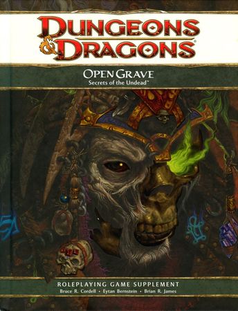 Open Grave hardcover supplement D D 4th Edition RPG Open Grave hardcover supplement D D 4th Edition RPG