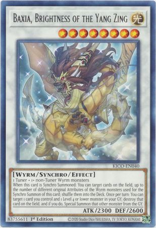Baxia Brightness of the Yang Zing KICO EN040 Rare 1st Edition King s Court 1st Edition Singles Baxia Brightness of the Yang Zing KICO EN040 Rare 1st Edition King s Court 1st Edition Singles