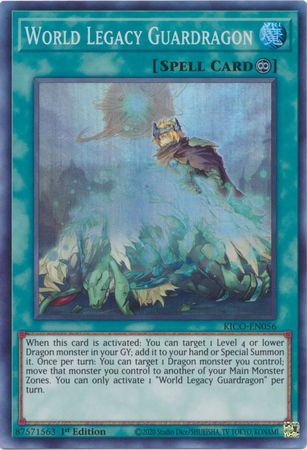 World Legacy Guardragon KICO EN056 Super Rare 1st Edition World Legacy Guardragon KICO EN056 Super Rare 1st Edition