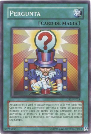 Pergunta Question DR1 PT053 Super Rare Unlimited Portuguese Pergunta Question DR1 PT053 Super Rare Unlimited Portuguese