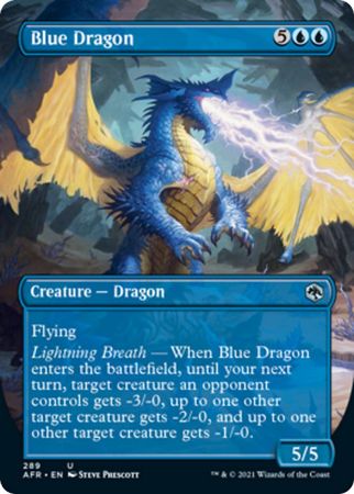 Blue Dragon 289 Alternate Art Borderless Blue Dragon 289 Alternate Art Borderless