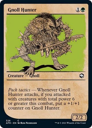 Gnoll Hunter 326 Showcase Rulebook Adventures in the Forgotten Realms Collector Booster Singles Gnoll Hunter 326 Showcase Rulebook Adventures in the Forgotten Realms Collector Booster Singles