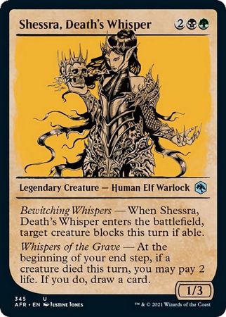Shessra Death s Whisper 345 Showcase Rulebook Adventures in the Forgotten Realms Collector Booster Singles Shessra Death s Whisper 345 Showcase Rulebook Adventures in the Forgotten Realms Collector Booster Singles