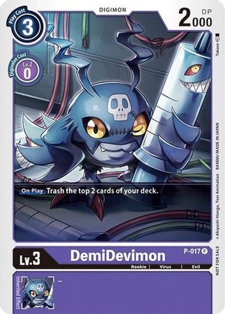 DemiDevimon P 017 P Official Tournament Pack Vol 1 Promo All Digimon Promos DemiDevimon P 017 P Official Tournament Pack Vol 1 Promo All Digimon Promos