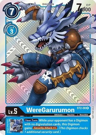 WereGarurumon ST2 08 R Official Tournament Pack Vol 2 Promo WereGarurumon ST2 08 R Official Tournament Pack Vol 2 Promo