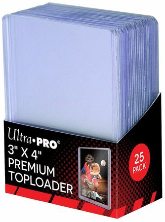 Ultra Pro 25ct 3 X 4 Premium Toploaders UP81145 Ultra Pro Miscellaneous Supplies Ultra Pro 25ct 3 X 4 Premium Toploaders UP81145 Ultra Pro Miscellaneous Supplies
