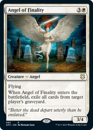 Angel of Finality 063 Adventures in the Forgotten Realms Commander Singles Angel of Finality 063 Adventures in the Forgotten Realms Commander Singles