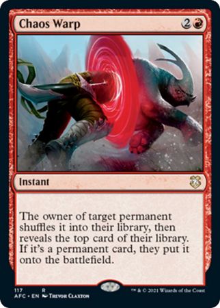 Chaos Warp 117 Adventures in the Forgotten Realms Commander Singles Chaos Warp 117 Adventures in the Forgotten Realms Commander Singles