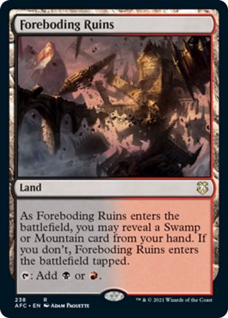 Foreboding Ruins 238 Adventures in the Forgotten Realms Commander Singles Foreboding Ruins 238 Adventures in the Forgotten Realms Commander Singles