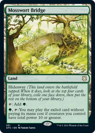 Mosswort Bridge 251 Adventures in the Forgotten Realms Commander Singles Mosswort Bridge 251 Adventures in the Forgotten Realms Commander Singles
