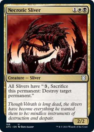 Necrotic Sliver 188 Adventures in the Forgotten Realms Commander Singles Necrotic Sliver 188 Adventures in the Forgotten Realms Commander Singles