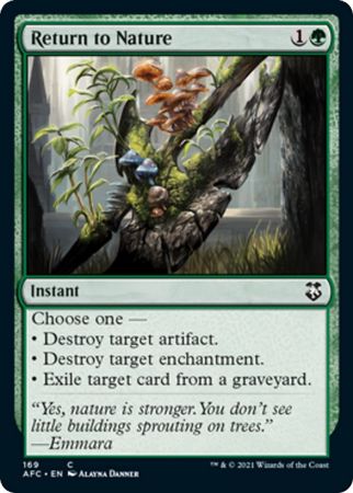 Return to Nature 169 Adventures in the Forgotten Realms Commander Singles Return to Nature 169 Adventures in the Forgotten Realms Commander Singles