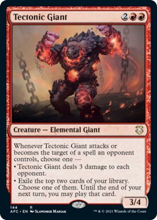 Tectonic Giant 144 Adventures in the Forgotten Realms Commander Singles Tectonic Giant 144 Adventures in the Forgotten Realms Commander Singles