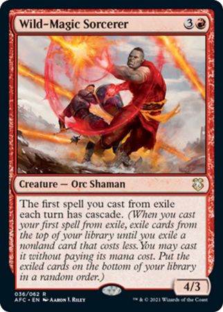 Wild Magic Sorcerer 036 062 Adventures in the Forgotten Realms Commander Singles Wild Magic Sorcerer 036 062 Adventures in the Forgotten Realms Commander Singles
