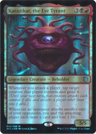 Karazikar the Eye Tyrant Foil 049 062 Karazikar the Eye Tyrant Foil 049 062