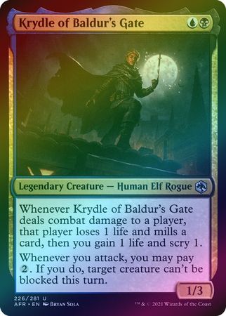 Krydle of Baldur s Gate 226 281 Foil Adventures in the Forgotten Realms Foil Singles Krydle of Baldur s Gate 226 281 Foil Adventures in the Forgotten Realms Foil Singles