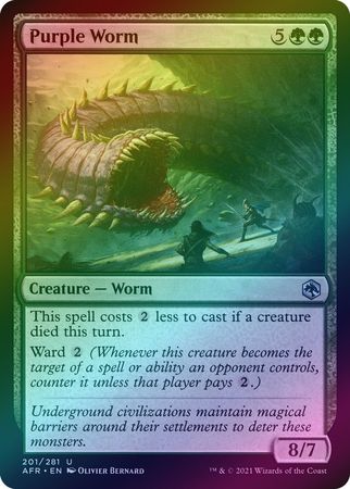 Purple Worm 201 281 Foil Adventures in the Forgotten Realms Foil Singles Purple Worm 201 281 Foil Adventures in the Forgotten Realms Foil Singles