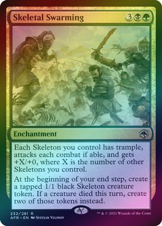 Skeletal Swarming 232 281 Foil Adventures in the Forgotten Realms Foil Singles Skeletal Swarming 232 281 Foil Adventures in the Forgotten Realms Foil Singles