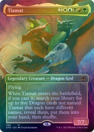 Tiamat 298 - Alternate Art Borderless Foil