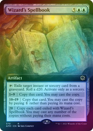 Wizard s Spellbook 370 Extended Art Foil Wizard s Spellbook 370 Extended Art Foil