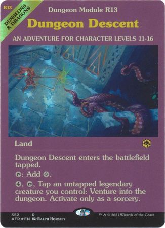 Dungeon Descent 352 Showcase Module Foil Adventures in the Forgotten Realms Collector Booster Foil Singles Dungeon Descent 352 Showcase Module Foil Adventures in the Forgotten Realms Collector Booster Foil Singles