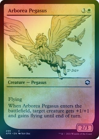 Arborea Pegasus 299 Showcase Rulebook Foil Arborea Pegasus 299 Showcase Rulebook Foil