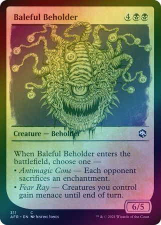 Baleful Beholder 311 Showcase Rulebook Foil Baleful Beholder 311 Showcase Rulebook Foil